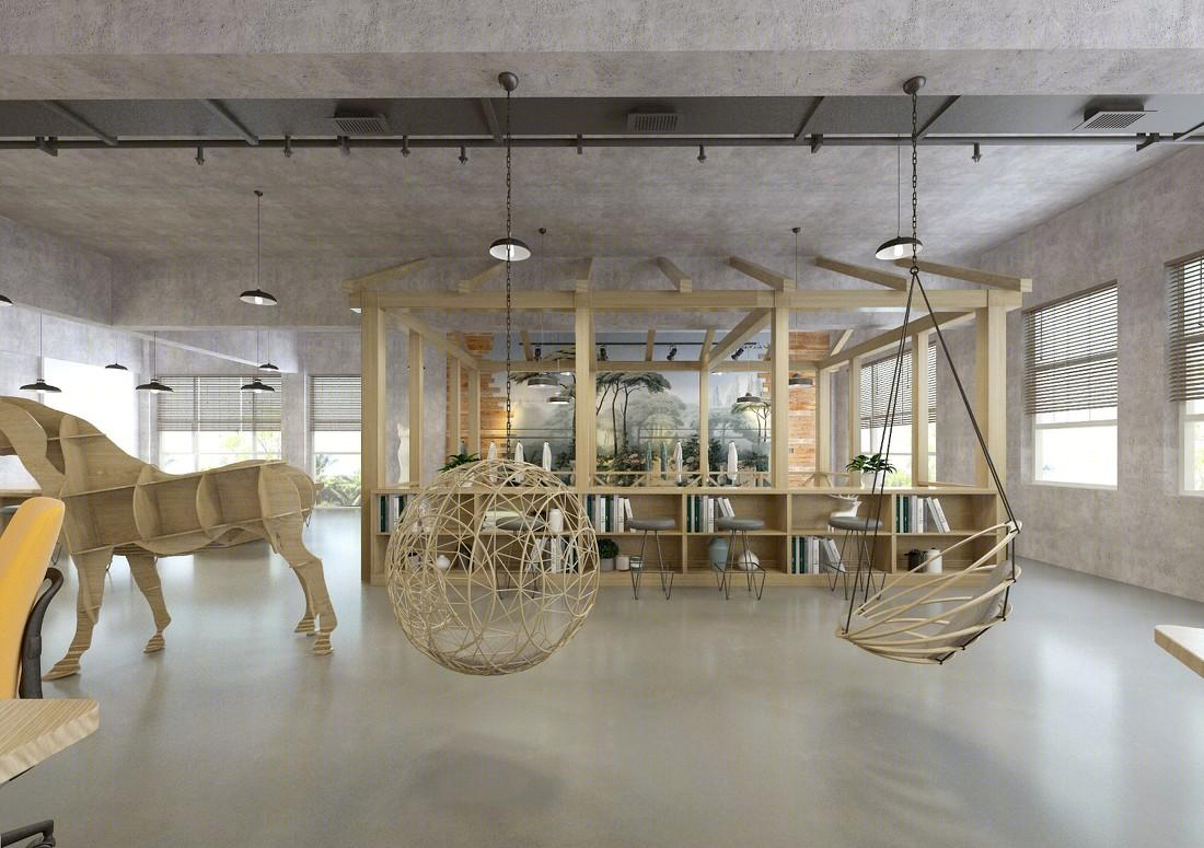 服装厂内部办公空间设计-4