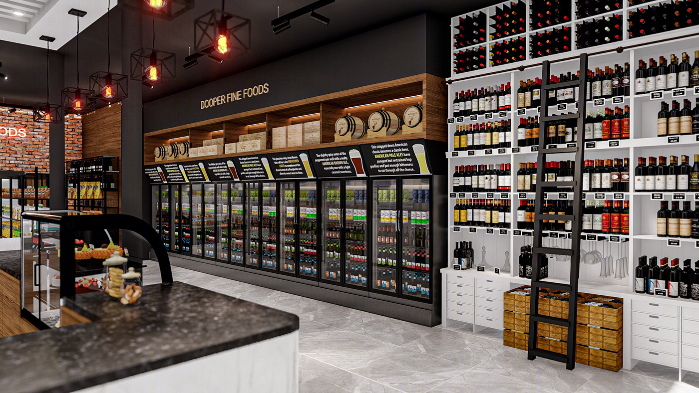 Anastasiya Gushchina丨咖啡店丨Coffee Shop Interior Design-5