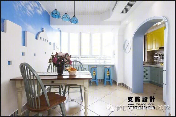 浪漫地中海,圣托里尼风情的婚房设计-18