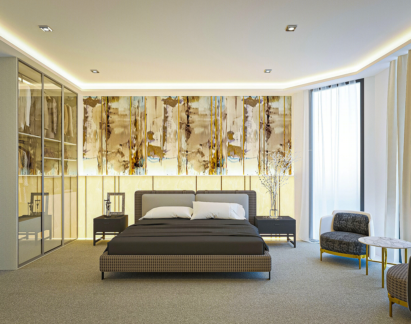 迪拜私人别墅的室内设计-0