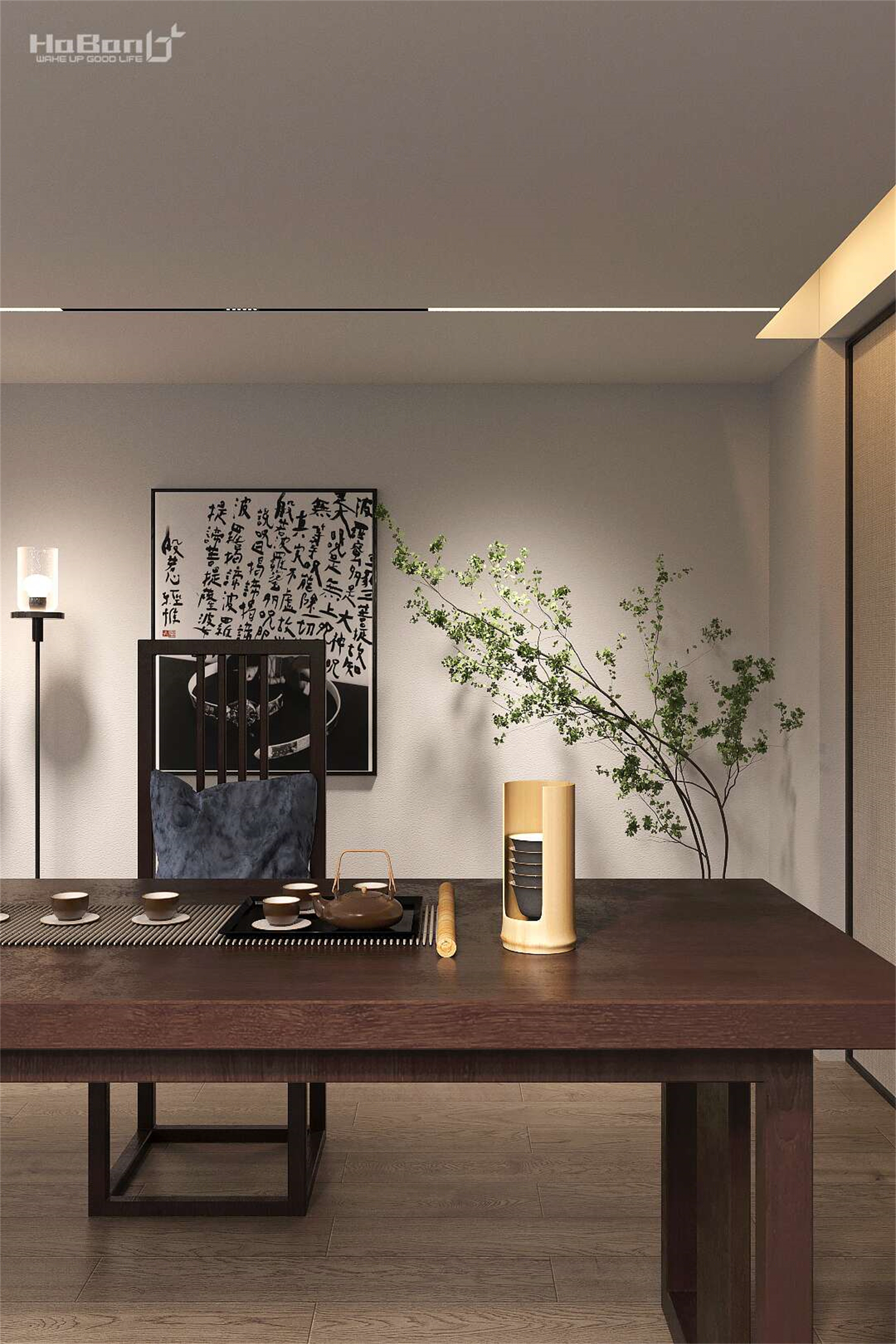 现代简约全套客厅餐厅卧室效果图——花扮效果图-26