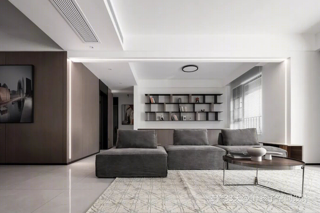 长沙 120 平现代简约三室丨中国长沙丨野孩子空间设计（长沙）-11