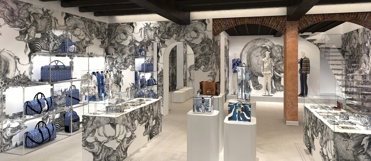 路易·威登男士 pop-up 商店 | 非洲灵感致敬 Chapman 兄弟艺术-5