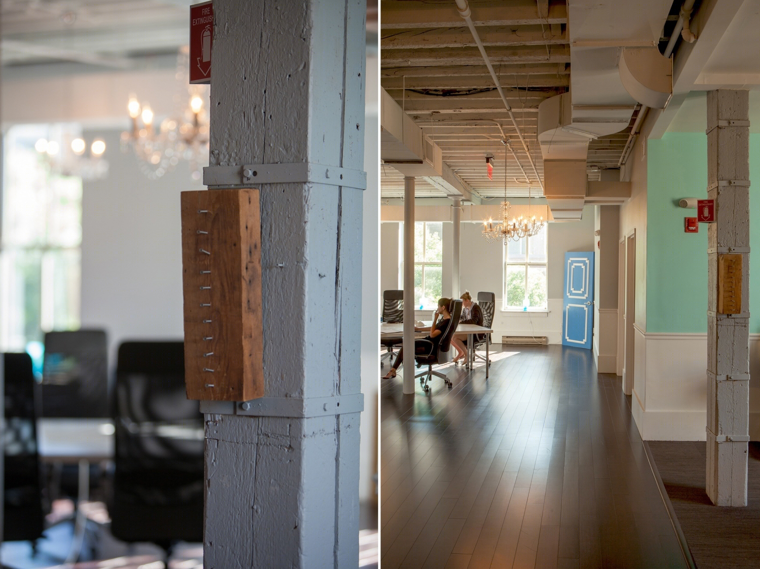 历史建筑中的现代工业风办公室-23