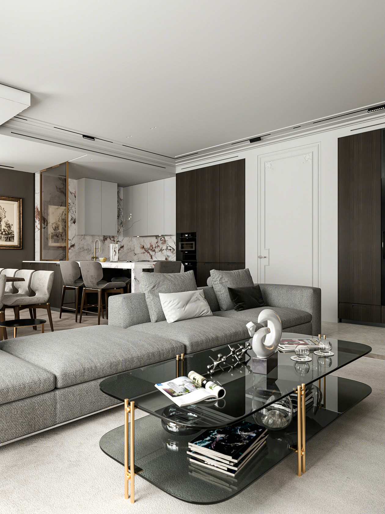 莫斯科170㎡住宅设计 超高级的设计！-5