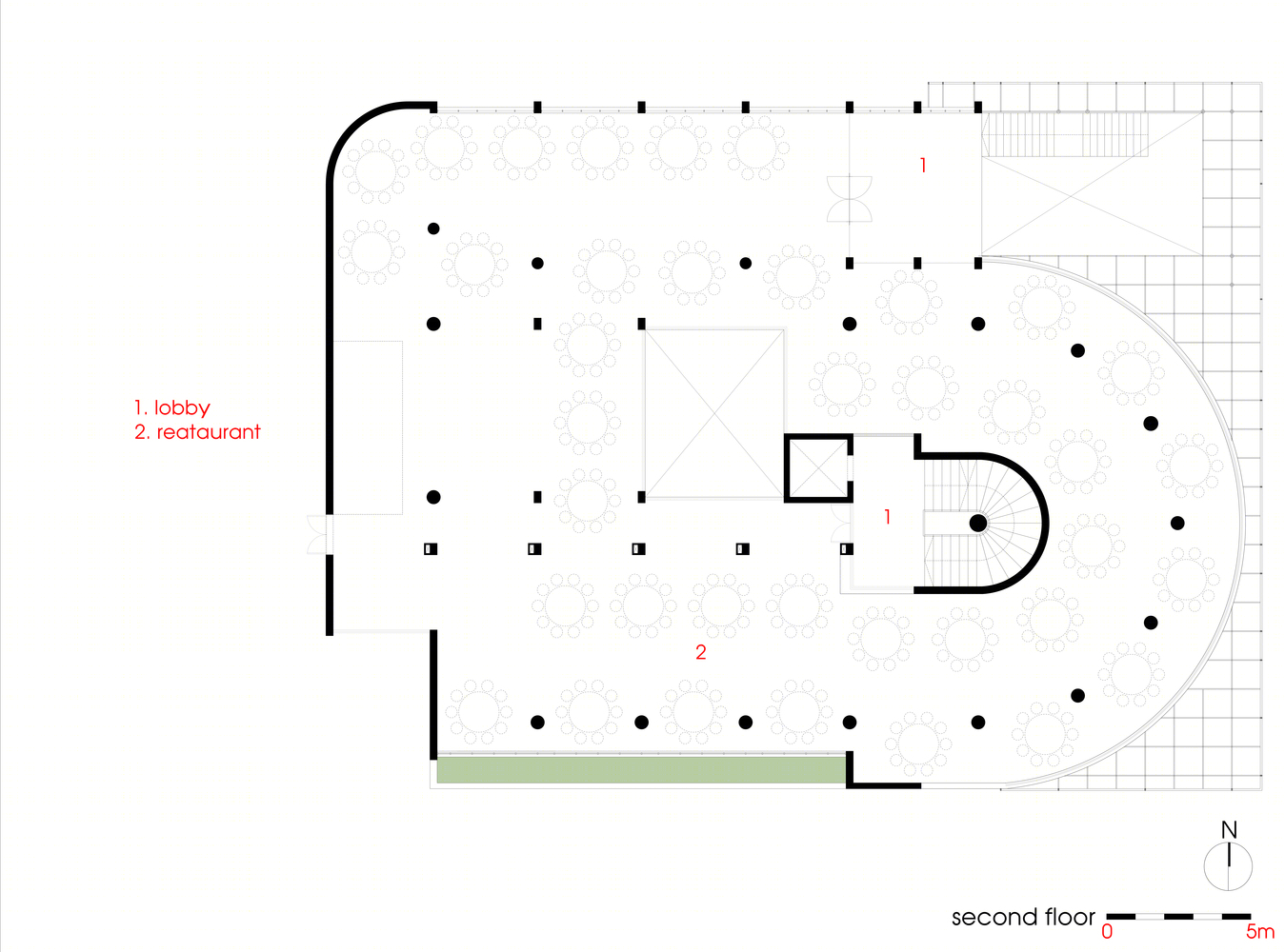 越南荣市“绿意盎然”弯曲旧建筑改建酒店-22