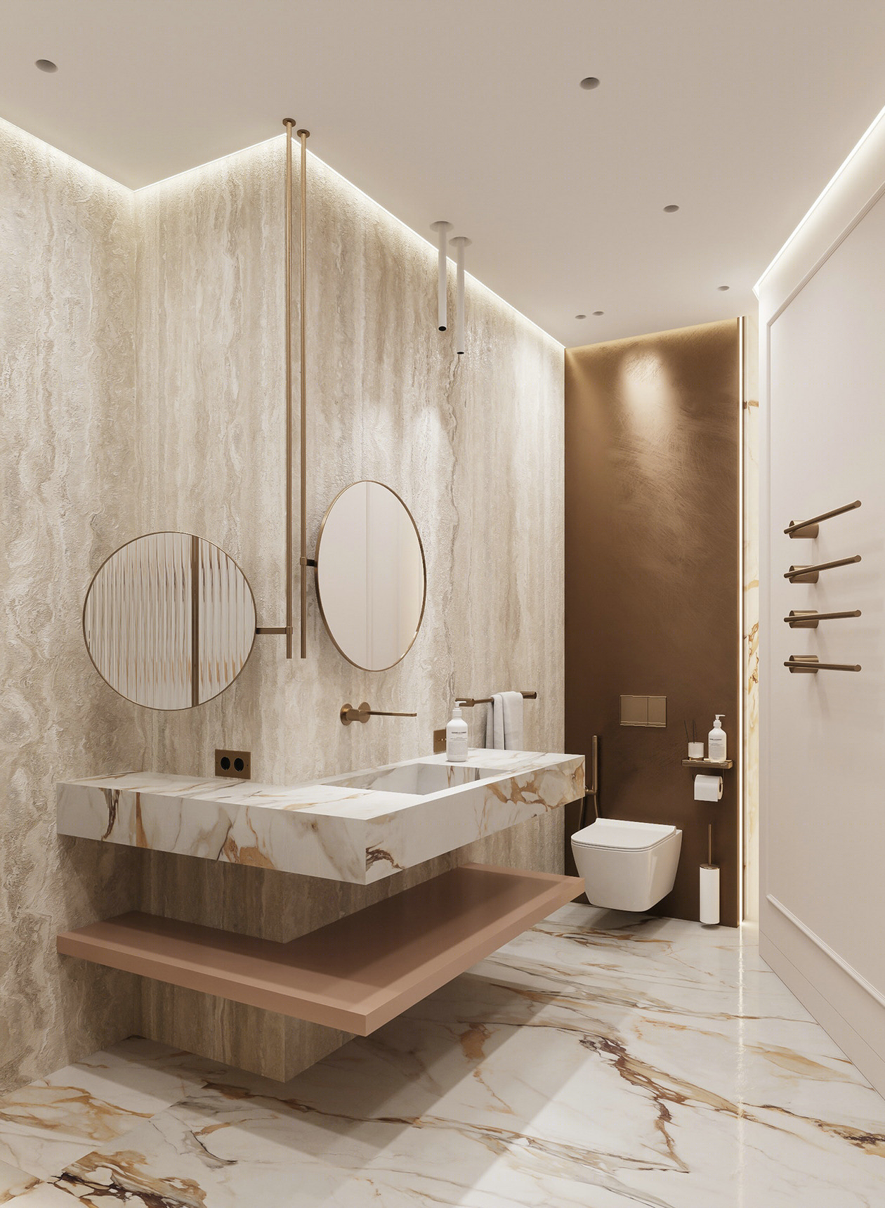 200㎡浅色系空间设计-19