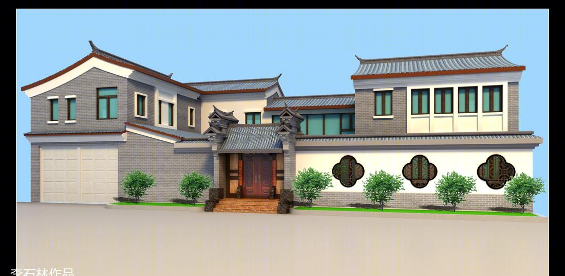 
别墅中式设计风格 -17