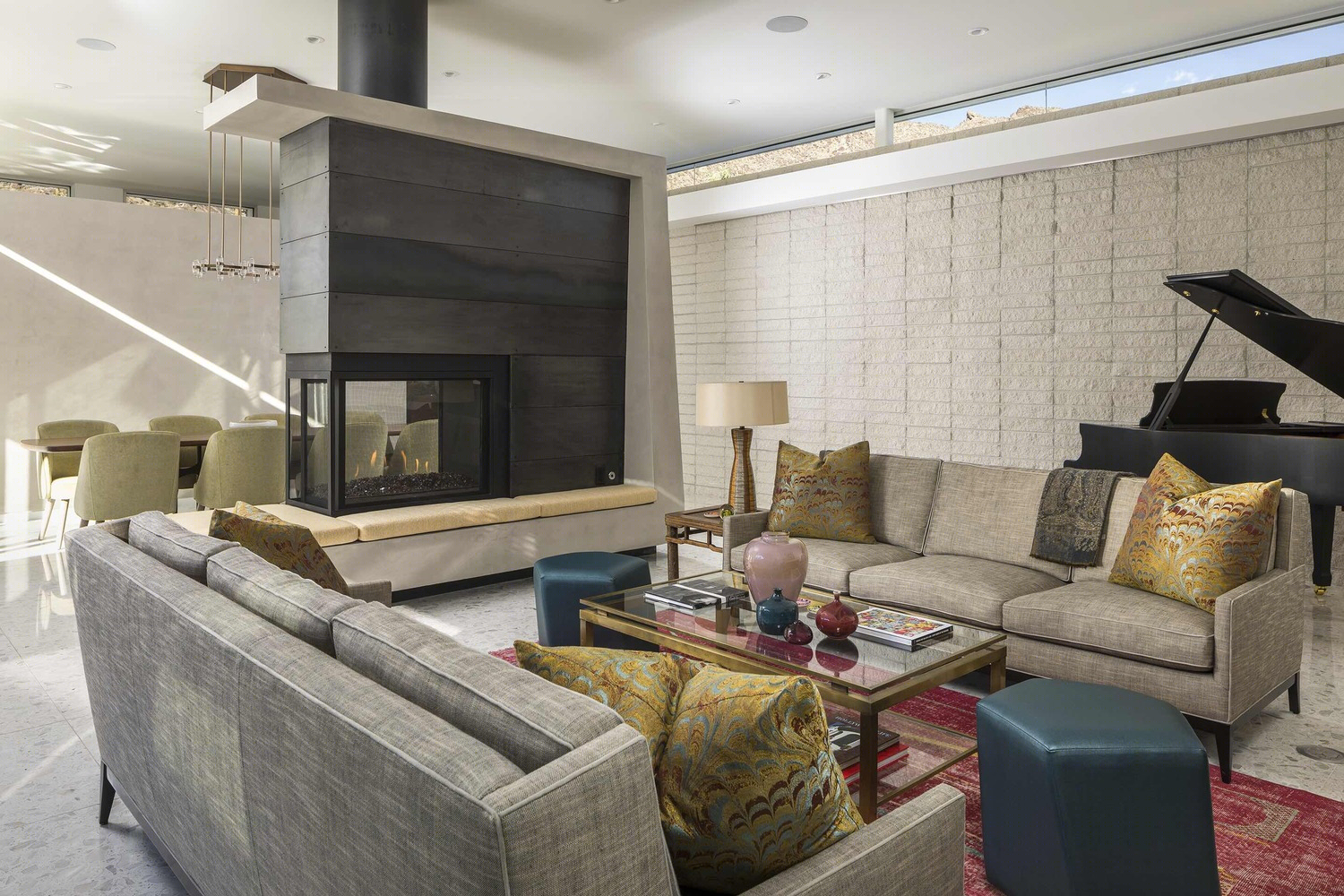 美国棕榈泉远观山脊住宅-33