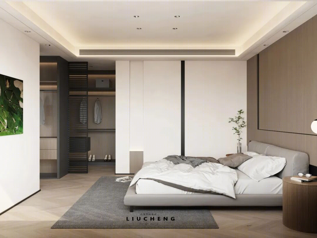 融创壹号院简约温馨婚房设计丨LIU CHENG DESIGN-17