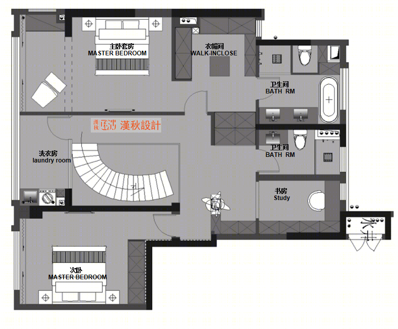 龙湖景粼天著 200m²乾和户型设计丨中国常州丨汉秋设计-45