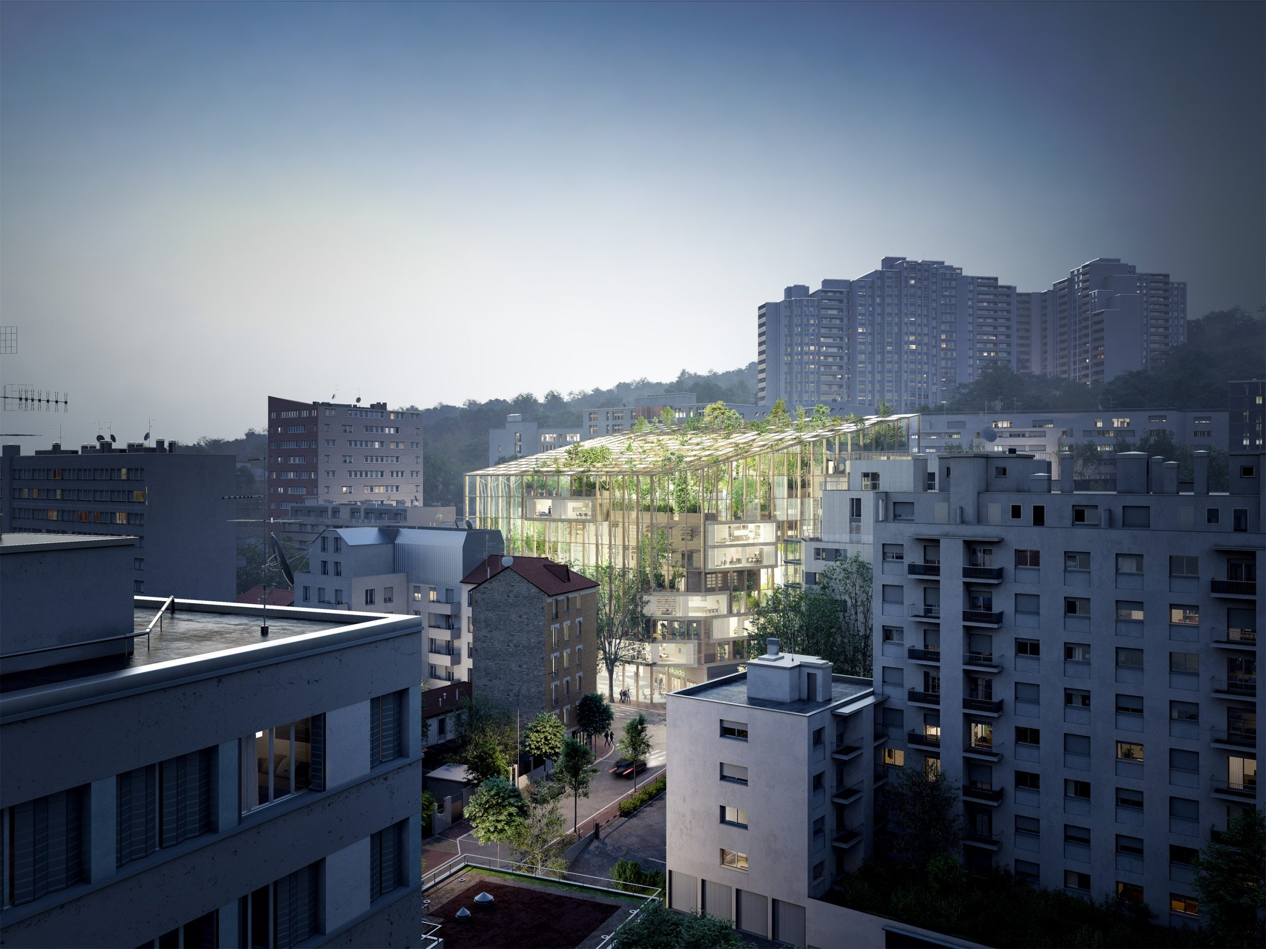 巴黎“垂直森林”住宅,绿色天堂中的城市绿洲-21