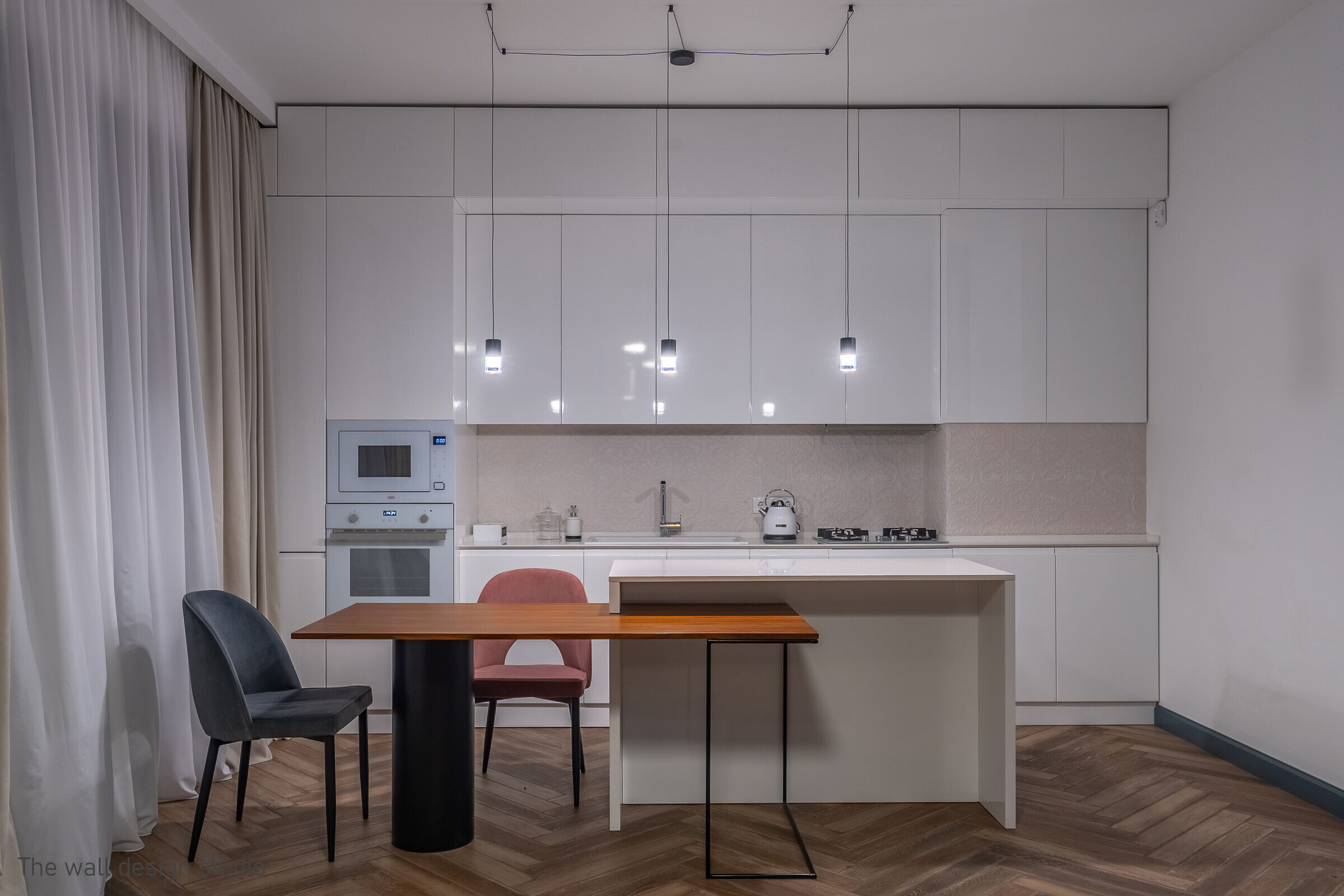 融合之美 | 格鲁吉亚一居室公寓设计-12