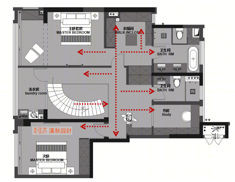 龙湖景粼天著 200m²乾和户型设计丨中国常州丨汉秋设计-49