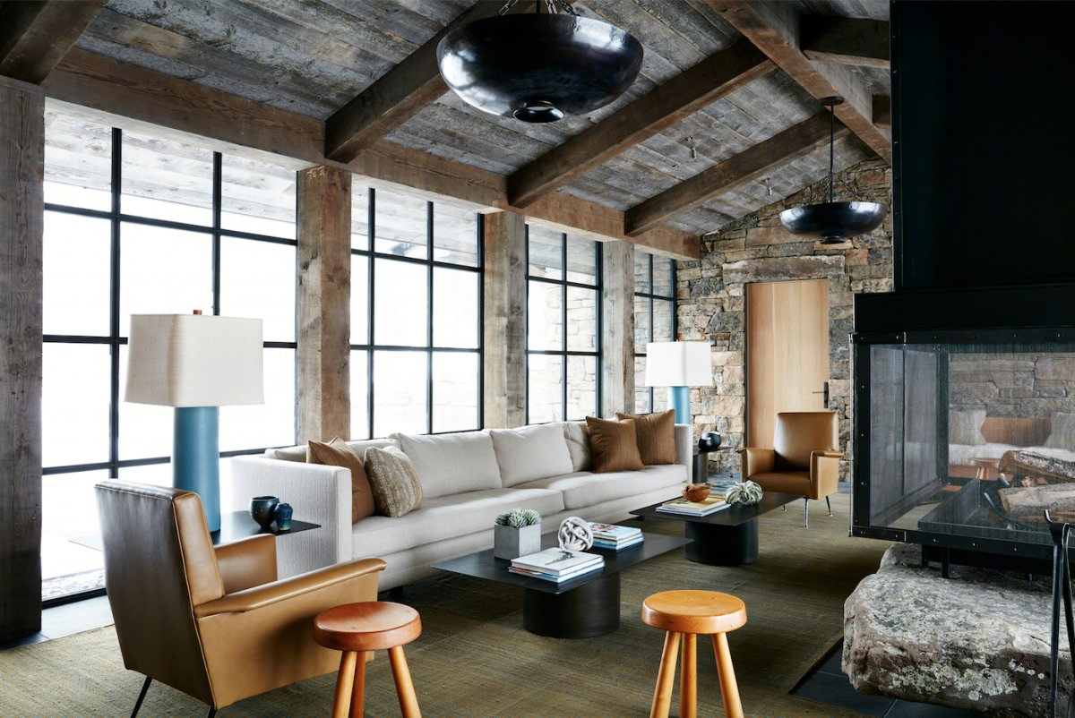 Montana Ski House by Shawn Henderson |  舒适丰富，令人感到轻松的室内设计-4