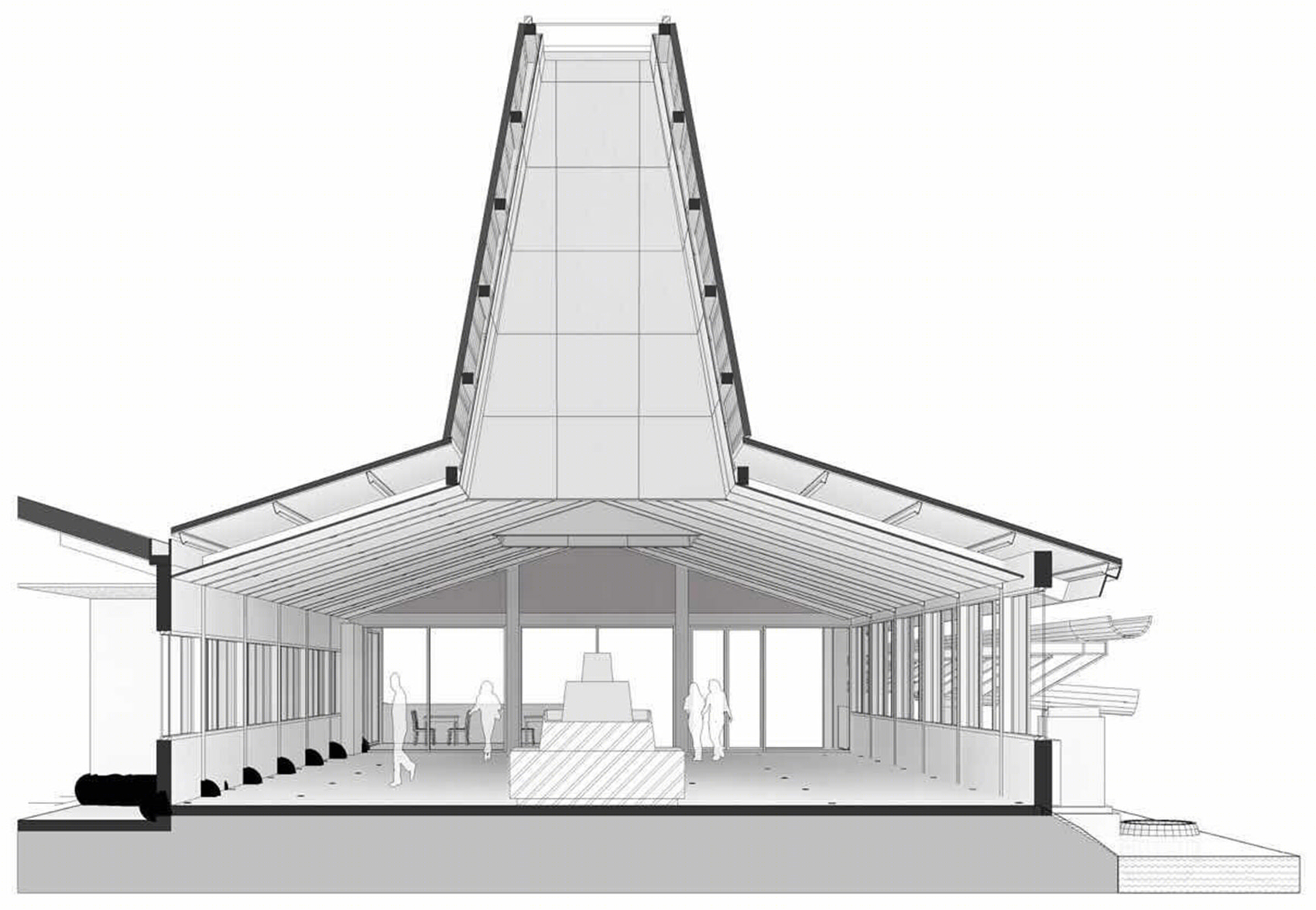 华腾猪舍里展厅·自然光与水处理的艺术丨以靠建筑-51