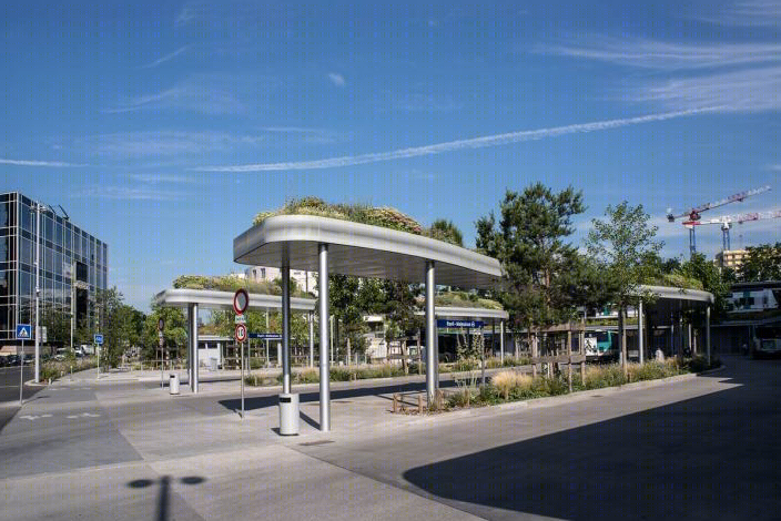 法国 Rueil 车站公交景观设计-7