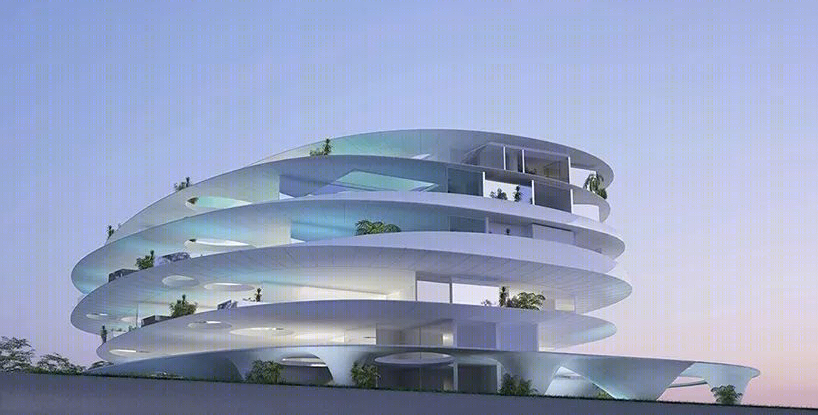 希腊雅典“贝壳状”住宅建筑设计，有机形式与水景完美融合-5