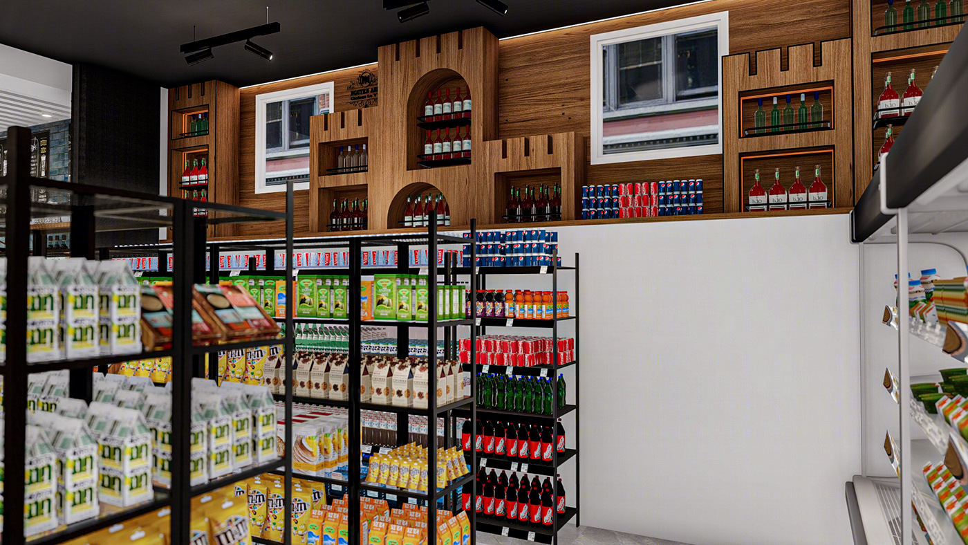 Anastasiya Gushchina丨咖啡店丨Coffee Shop Interior Design-9