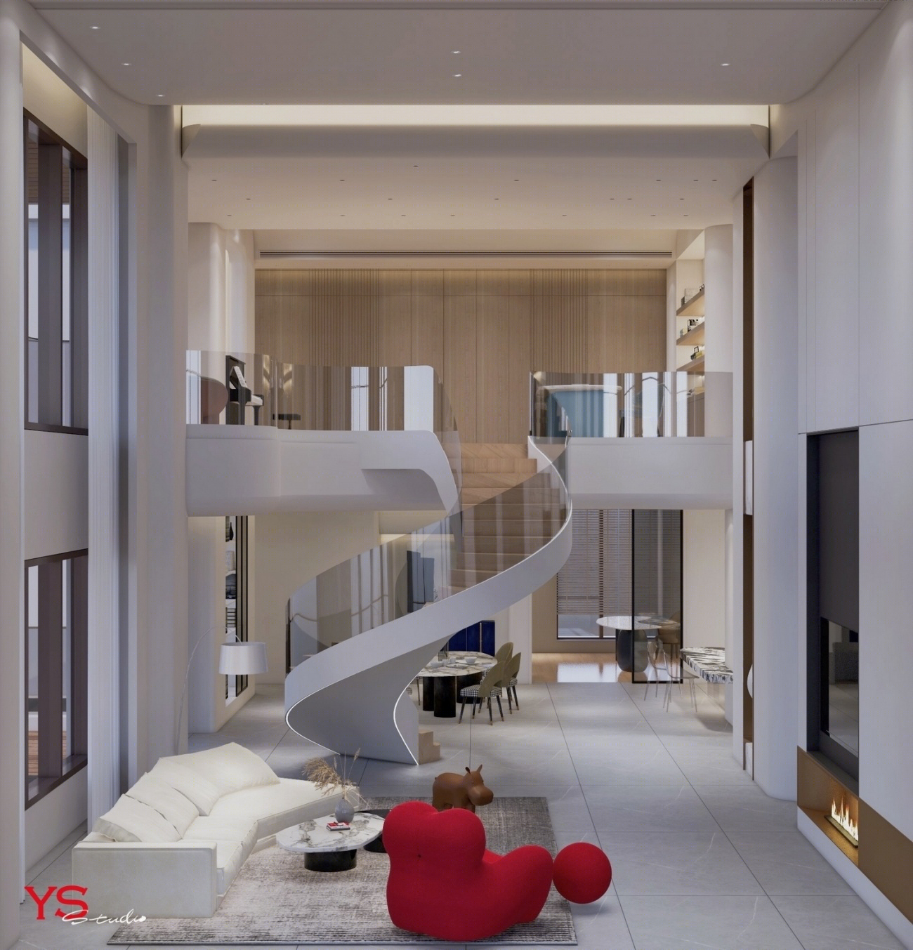 曼哈顿风尚 · 西派城顶跃复式设计丨YSSTUDIO 昱辰设计-41