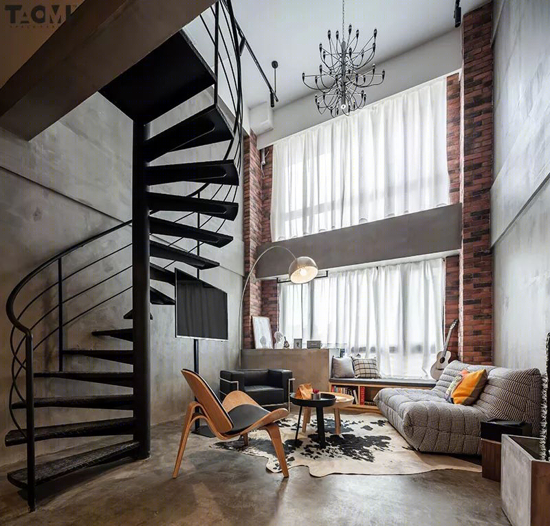 59㎡工业风Loft公寓-4